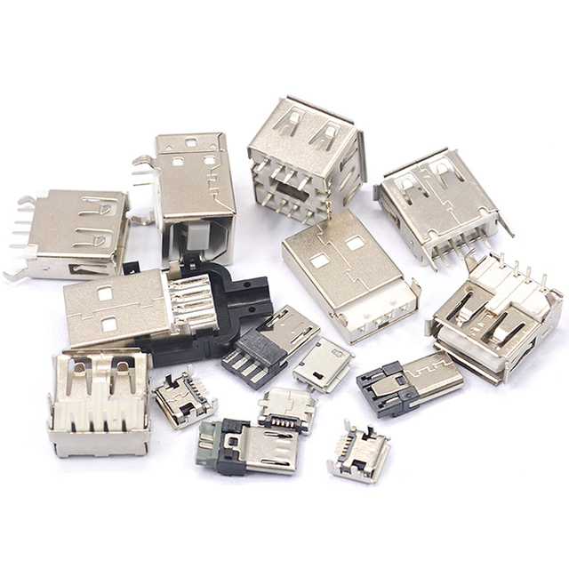 High Performance Smart USB Type-C Stainless Steel Connector with Mini Jack Socket Charging Port Dock Plug Interconnect