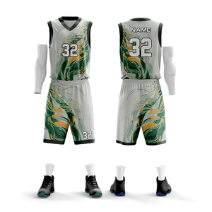 Uniforme de Baloncesto Personalizado por Sublimación, Muestra Disponible, Venta al por Mayor, Todas las Tallas, Jersey de Baloncesto Personalizado para Equipo - Product Image 6