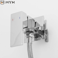 Toilette ensembles de douche à main jet d'eau Shattaf salle de bain Wc Douche Bidet siège musulman Mini avec pulvérisateur à main inverseur en laiton