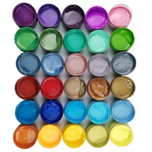Fournitures artistiques pour adultes, Kits de <span class=keywords><strong>peinture</strong></span> en acrylique, grand ensemble de couleurs métalliques, 100ml - Product Image 1
