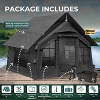 Personnalisé 8 ㎡   Tente de camping gonflable de luxe, tente de fête portable, tente de camping familiale pour l'extérieur, tente imperméable, tente pneumatique