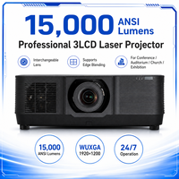 Projecteur laser 15000 ANSI Lumens Edge Blending WUXGA 3LCD pour affichage multi-projecteurs sans coupure
