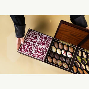 Caja de Madera para Dulces de Chocolate, Caja de Regalo Personalizada para Navidad, Caja Vacía para Empacar Dulces de Chocolate, Cajas de Regalo para Dulces, Chocolates y Dátiles - Product Image 2