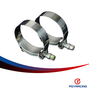 แคลมป์รัดท่อสแตนเลส 304T ขนาด 2.25 นิ้ว 60-68 มม. สำหรับท่อซิลิโคนเทอร์ไบน์ - Product Image 5