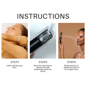 مجموعة محلول تسمير ذاتي للجسم من العلامة التجارية الخاصة مجموعة ماكينة تسمير بخاخ مخصصة وتسمير فوري وهمية - Product Image 6