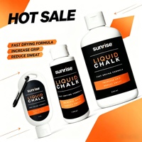 Craie liquide de gymnastique colorée, emballage personnalisé, craie liquide de gymnastique pour la vente au détail, le yoga, les clubs de gym, l'escalade, la musculation