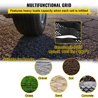Géocell en HDPE nid d'abeille 3D pour la protection des pentes de voies de circulation, grille anti-érosion, stabilisateur de gravier pour allées