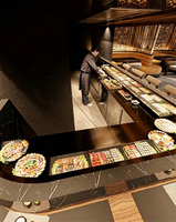 Luxe Japans restaurant interieurontwerp, turnkey commerciële inrichting, Chinees restaurantproject, complete winkelinrichting