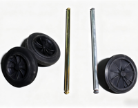 Poubelle à couvercle roulant en HDPE bleu de 100 litres avec structure autoportante, poubelle à déchets en plastique mobile écologique pour intérieur/extérieur