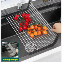 Cascade volante robinet extractible noir gris, lave-gobelet en acier inoxydable 304 nano moderne profond grand évier de cuisine avec passoire