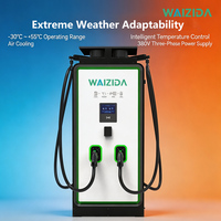 Chargeur rapide DC 80 kW CCS1/NACS norme américaine, double pistolet, station de recharge pour véhicules électriques, pour la recharge en flotte