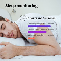 Anneau intelligent HRV Health pour la surveillance de l'oxygène sanguin, de la fréquence cardiaque, l'analyse du sommeil et le suivi de l'activité physique
