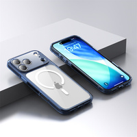 Étui magnétique transparent premium en TPU et PC, écologique, antichoc, pour iPhone 17 Pro Max 17 Air