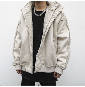 OEM Private Label <strong>Men</strong> Stock Drop Shipping <strong>Shearling</strong> Suede Fashion Fur <strong>Jacket</strong> <strong>Men</strong> - Product Image 2