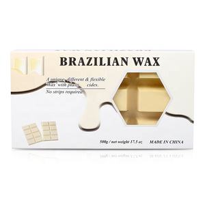 Blocco di cera dura depilatoria indolore di depilazione della cera <span class=keywords><strong>brasiliana</strong></span> Crema 500g per la <span class=keywords><strong>ceretta</strong></span> del salone - Product Image 2