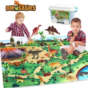 Dino <span class=keywords><strong>world</strong></span> 10pcs educativo realistico dinosauro figure giocattolo con attività tappetino da gioco per bambini - Product Image 2