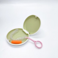 Dissolvant d'alignement orthodontique avec crochets de retenue élastiques Outil de nettoyage dentaire en forme de sac de petite taille