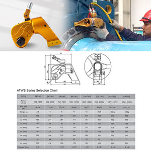 WREN <span class=keywords><strong>Kit</strong></span> <span class=keywords><strong>de</strong></span> clé dynamométrique hydraulique industrielle légère avec pompe électrique Précision ± 3% pour l'entretien des <span class=keywords><strong>éolienne</strong></span>s - Product Image 3