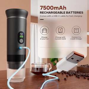 Cafetera Portátil, Máquina de Espresso Pequeña, Eléctrica, Funciona con Batería, Taza de Café, Mini Máquinas de Espresso con Autocalentamiento, para Viajes en Auto - Product Image 4
