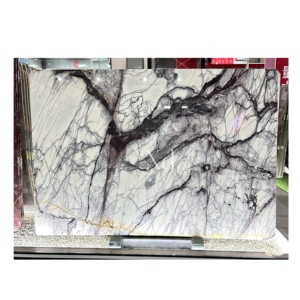 Losa de mármol blanco Lila Milas para fregadero y mesa, <span class=keywords><strong>casa</strong></span>, piedra natural, losa de mármol - Product Image 5