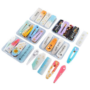 Venta al por mayor de pinzas para el pelo con personalidad personalizada para chica, molde de epoxi de cristal DIY, horquillas de silicona, herramientas para pasteles, molde para velas - Product Image 1