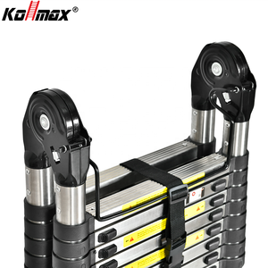 Échelle télescopique extensible en acier inoxydable, échelle pliante conforme à la norme EN131, échelle compacte portable pour projets de bricolage à domicile - Product Image 3