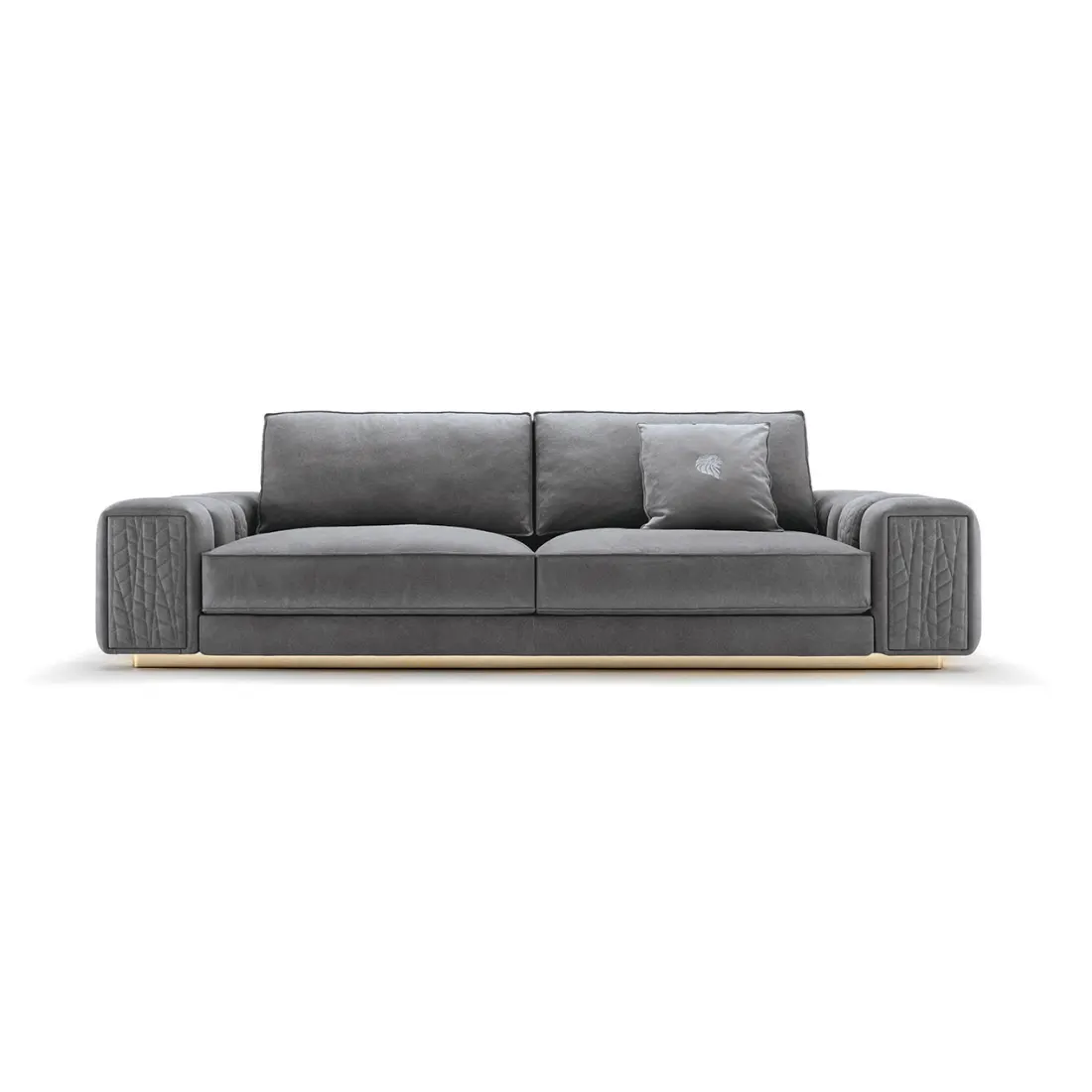 Desain Italia Sofa Ruang Tamu Mewah Bagian Modern Sofa Logam Set Mebel Sofa Ruang Tamu Nyaman