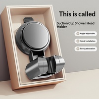 Support de pommeau de douche à ventouse, design moderne et simple, revêtement sous vide, fixation murale sans perçage pour salle de bain