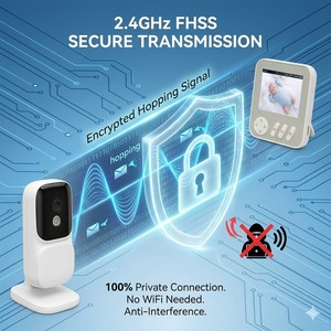 KT-901S จอภาพ IPS ขนาด 2.8 นิ้ว กล้องวงจรปิดสำหรับเด็ก ไม่มี WiFi ป้องกันความเป็นส่วนตัว กล้อง 720P อินฟราเรดมองเห็นในเวลากลางคืน สนทนาสองทาง โหมด VOX - Product Image 4