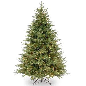 מכירה חמה במפעל מראש מואר 7ft LED אורות מלאכותי PE מעורב עץ חג המולד