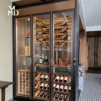Réfrigérateur à vin et à boissons de luxe, grand format, durable, de haute qualité, à température contrôlée, personnalisé, cave à vin sur mesure