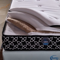 Matelas Euro Top à ressorts ensachés en gros, roulé, avec mousse haute densité et ressorts ensachés, pour mobilier de chambre à coucher