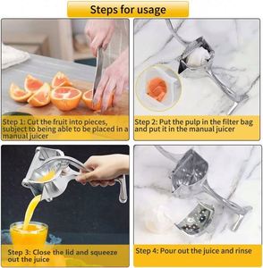Presse-agrumes manuel en alliage d'aluminium pour citrons - Product Image 6
