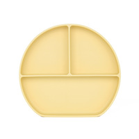 Ensemble de vaisselle pour bébé en silicone divisé écologique, non toxique, de qualité alimentaire, comprenant un bavoir, une cuillère et une fourchette