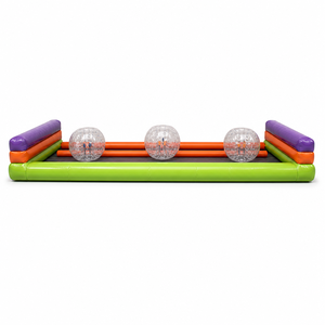 Piste de jeu gonflable Triple Lane Zorbie Track-FUN BOUNCE en PVC écologique pour l'extérieur - Product Image 2