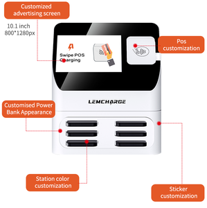 Wifi 4G Cabinet pubblicitario condividere Power Bank noleggio caricabatterie per telefono stazione di ricarica Mobile - Product Image 5