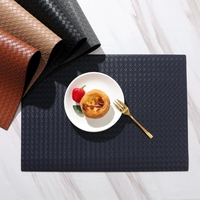 Napperon Tissé 43x30cm Prix Usine, Tapis de Table Imperméable Couleur Unie Antidérapant pour Maison et Hôtel