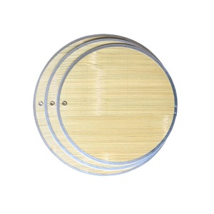 Alfombrilla de bambú redonda de 37 cm para cocinar al vapor, para uso doméstico - Product Image 3