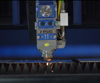 Mesin Pemotong Laser Fiber Presisi Tinggi 6000W untuk Lembaran Logam Ketebalan 20mm Berpendingin Air DXF Buatan Guangdong