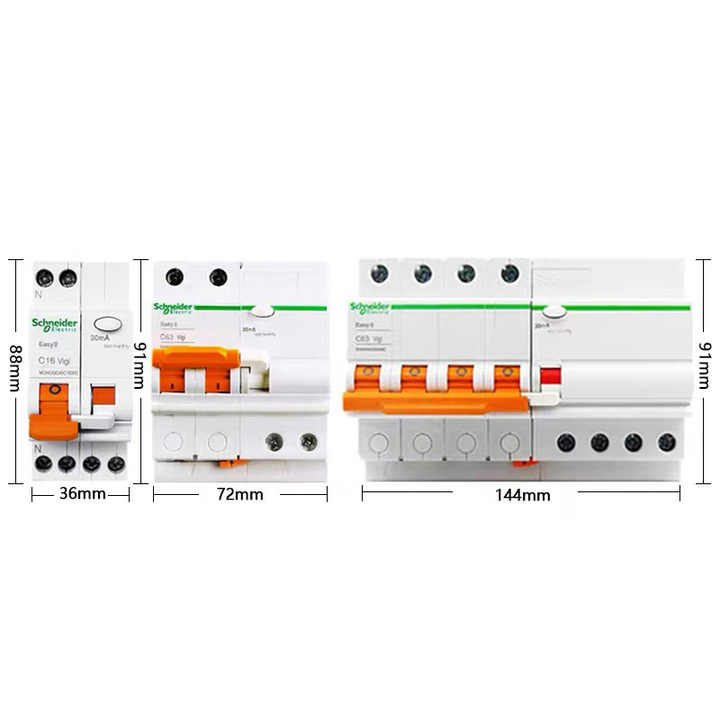100% Original New Schneider PLC EA9R 2P C16A 30mA RCBO Low Price