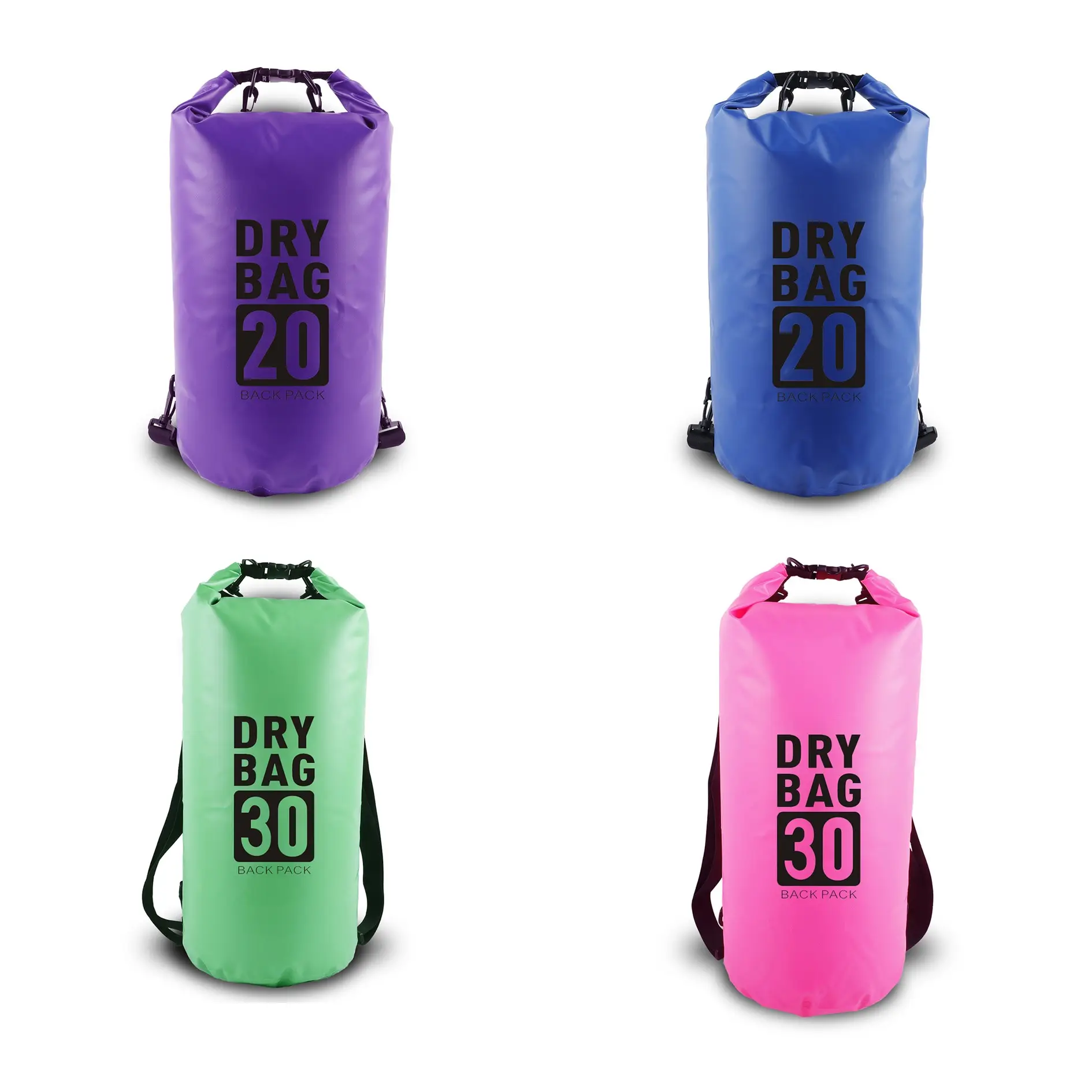 Customized Outdoor Portable Storage Travel Bag Lightweight Dry Bag Receive PVC Waterproof Bucket Bag
