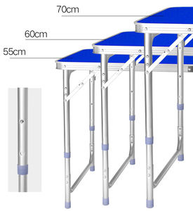 Mesa de Comedor Plegable Moderna de 4 pies, Mesa Portátil para Camping y Picnic, Marco Ligero de Aleación de Aluminio, Fácil de Plegar, Ahorra Espacio - Product Image 5