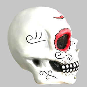 Hot for <span class=keywords><strong>Amazon</strong></span> Venta <span class=keywords><strong>de</strong></span> <span class=keywords><strong>Halloween</strong></span> Scary Flower Skull Masquerade Cosplay Prop Máscaras <span class=keywords><strong>de</strong></span> fiesta <span class=keywords><strong>de</strong></span> látex Máscara <span class=keywords><strong>de</strong></span> disfraz hecha <span class=keywords><strong>de</strong></span> látex - Product Image 4