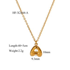 Collana con Ciondolo a Lettera Iniziale a Bolla Lucida Placcata <span class=keywords><strong>Oro</strong></span> 18K, Piccola, a Forma di Palloncino, con 26 Lettere, Gioielli Fai da Te - Product Image 6