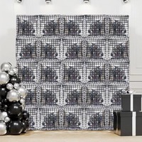 Disco carré feuille ballons mur Double face carré ballon bricolage mur arc Kit pour mariage anniversaire fête de noël décors