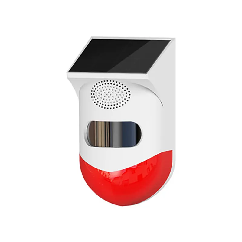 Outdoor Human Body Infrared Induction Solar Sound and Light Alarm Household Alarm Lamp Anti-thief Remote Control WiFi Control