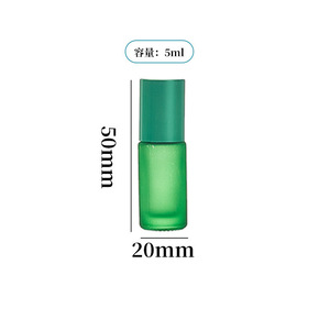 Premium Frosted Glass Roller Bottle 10ml Colorful Essential Oil Bottle Perfume Roller Ball Container Custom Logo Private Label - Product Image 5
