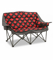 Chaise de camping pliable moderne en fer légère pour 2 personnes NBT Outdoor, portable pour la randonnée, la plage et la pêche