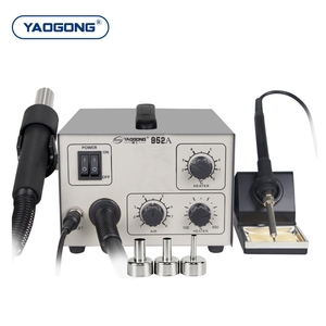 YAOGONG 952A 2 en 1 Auto Sommeil Thermostat À <span class=keywords><strong>Dessouder</strong></span> Reprise Mobile Téléphone Carte Mère Outil De Réparation Pistolet À Air Chaud Station De Soudage - Product Image 6