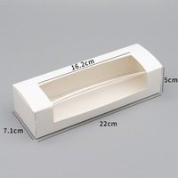 Boîte en papier biodégradable de haute qualité pour gâteaux, desserts, tartes aux œufs, biscuits et pâtisseries, avec fenêtre, vente en gros